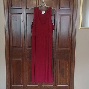 32/34 Ulla Popken dress, deep red stretch